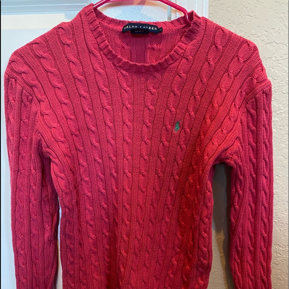 Women’s Ralph Lauren cable knit sweater